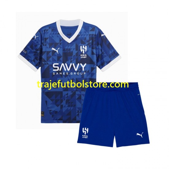 Camiseta 1ª Al-Hilal Niño 2024-2025 Manga Corta