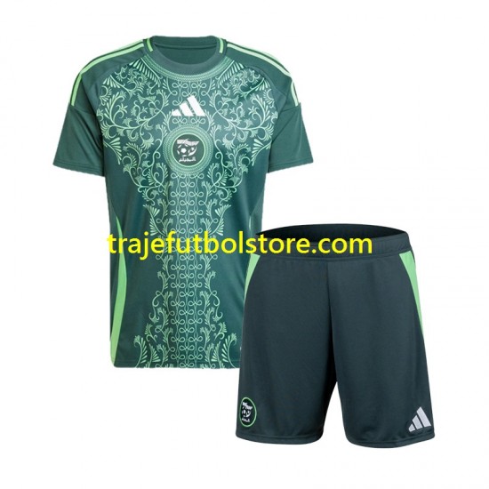 Camiseta 2ª Argelia Niño 2024-2025 Manga Corta