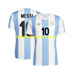 Camiseta 1ª Argentina Lionel Messi 10 50 Anniversary Hombre Manga Corta