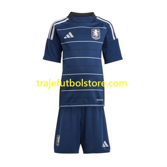 Camiseta 3ª Aston Villa Niño 2024-2025 Manga Corta
