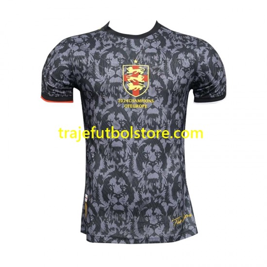Camiseta Inglaterra Champions Of Europe Hombre 2024 Manga Corta