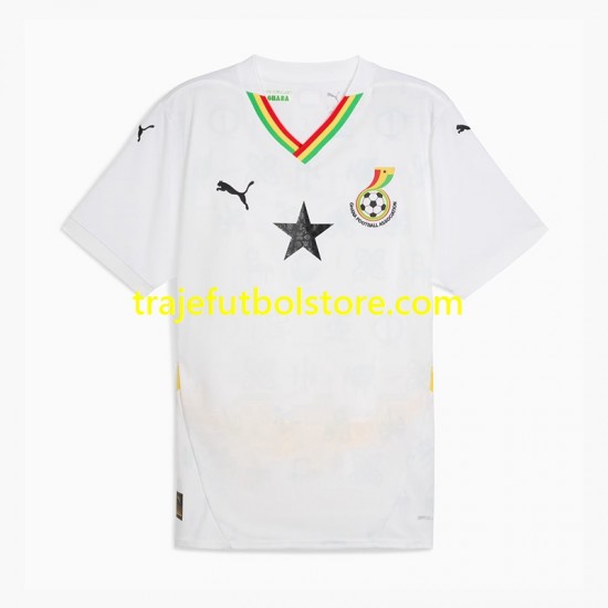Camiseta 1ª Ghana Hombre 2024 Manga Corta