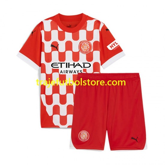 Camiseta 1ª Girona Niño 2024-2025 Manga Corta