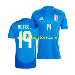 Camiseta 1ª Italia Mateo Retegui 19 Hombre 2024 Manga Corta