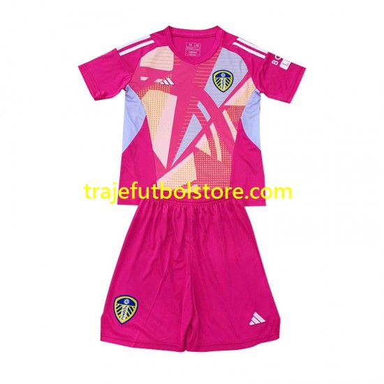 Camiseta 3ª Leeds United Portero Niño 2024-2025 Manga Corta