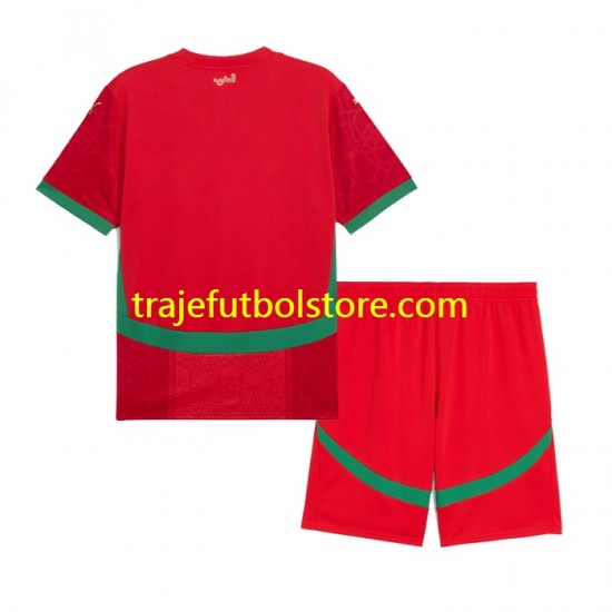 Camiseta 1ª Marruecos Niño 2024 Manga Corta
