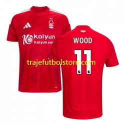 Camiseta 1ª Nottingham Forest Chris Wood 11 Hombre 2024-2025 Manga Corta