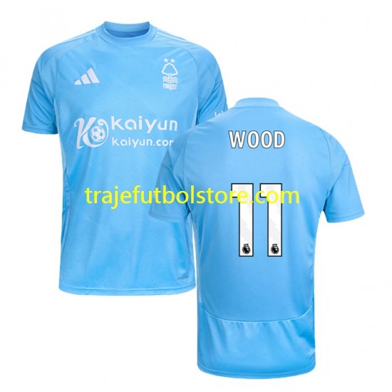 Camiseta 3ª Nottingham Forest Chris Wood 11 Hombre 2024-2025 Manga Corta