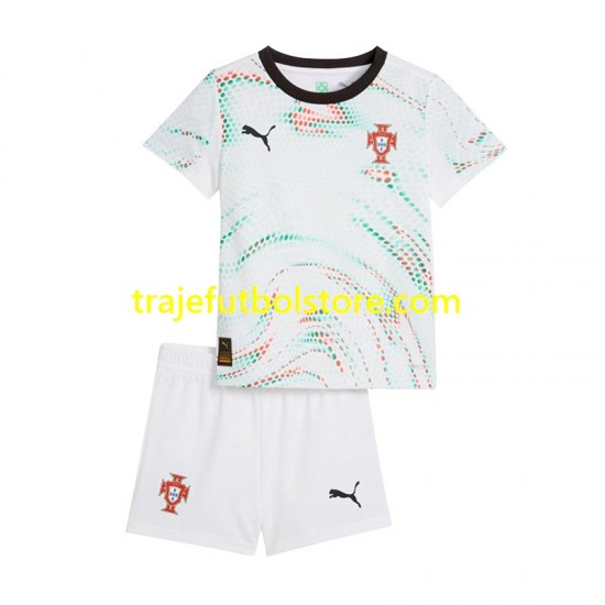 Camiseta 2ª Portugal Niño 2025 Manga Corta