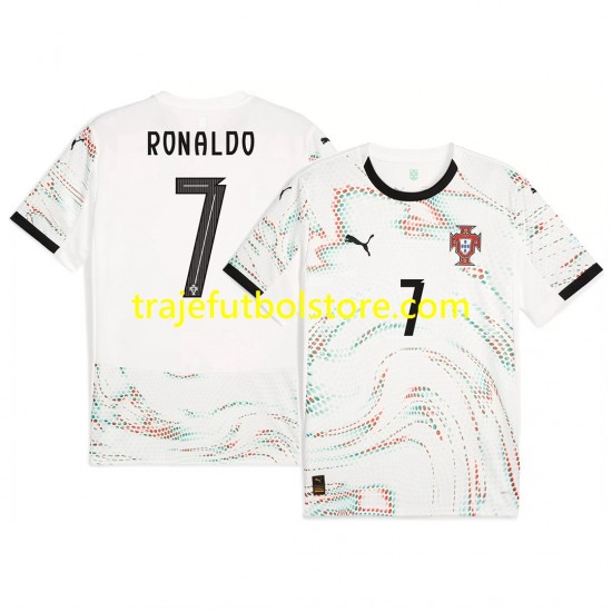 Camiseta 2ª Portugal RONALDO 7 Hombre 2025 Manga Corta