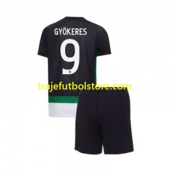 Camiseta 1ª Sporting CP Gyokeres 9 Niño 2024-2025 Manga Corta