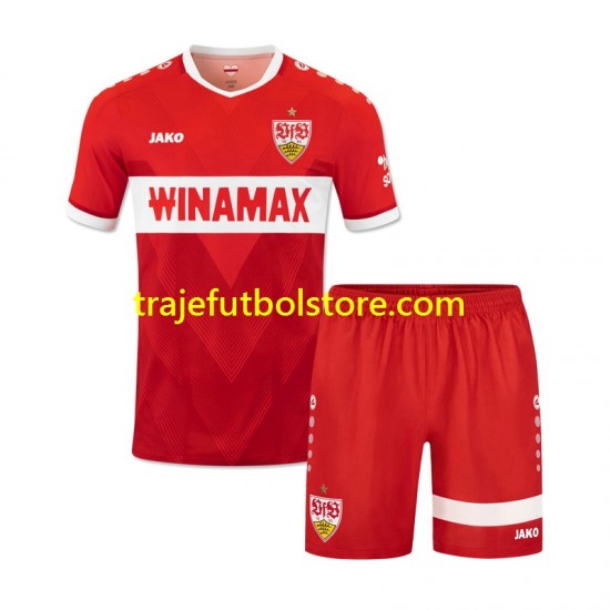 Camiseta 2ª VfB Stuttgart Niño 2024-2025 Manga Corta