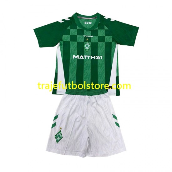 Camiseta 1ª Werder Bremen Niño 2024-2025 Manga Corta