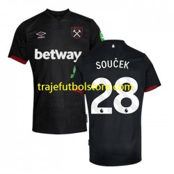 Camiseta 2ª West Ham United SOUCEK 28 Hombre 2024-2025 Manga Corta