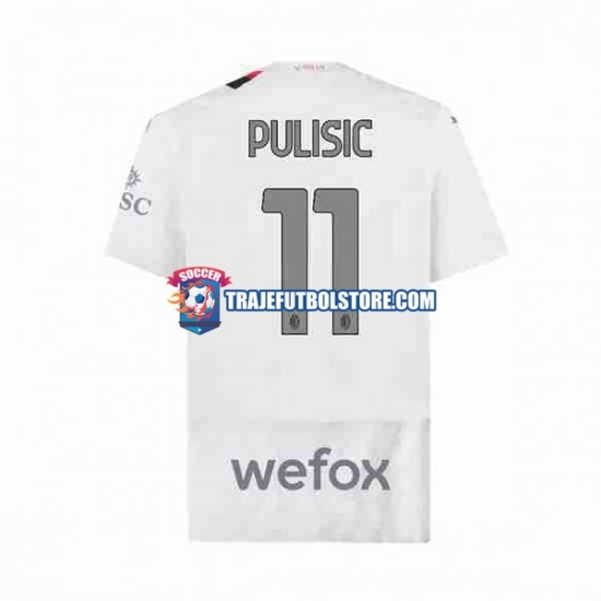 Camiseta 2ª AC Milan Christian Pulisic 11 Hombre 2023-2024 Manga Corta