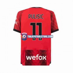 Camiseta 1ª AC Milan Christian Pulisic 11 Hombre 2023-2024 Manga Corta