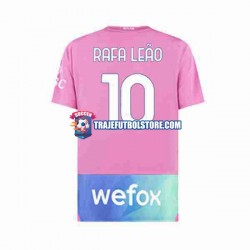 Camiseta 3ª AC Milan Rafael Leao 10 Hombre 2023-2024 Manga Corta