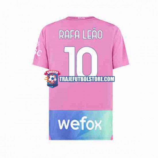 Camiseta 3ª AC Milan Rafael Leao 10 Hombre 2023-2024 Manga Corta