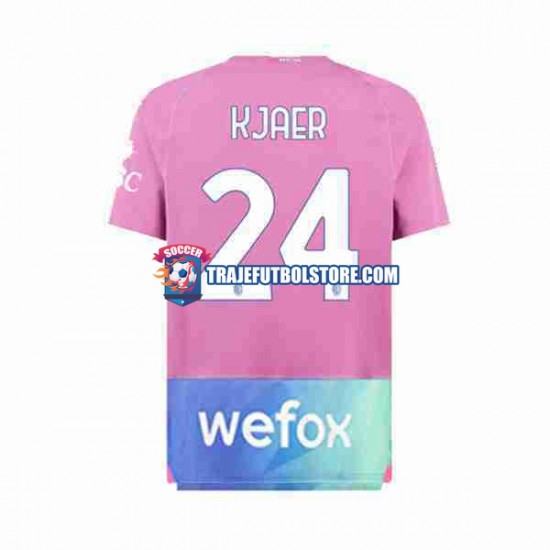 Camiseta 3ª AC Milan Simon Kjaer 24 Hombre 2023-2024 Manga Corta