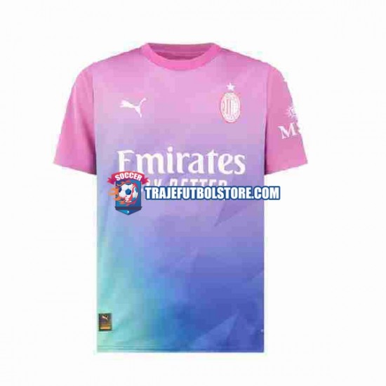 Camiseta 3ª AC Milan Hombre 2023-2024 Manga Corta