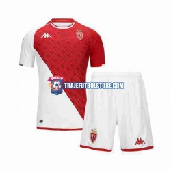 Camiseta 1ª AS Monaco Niño 2023-2024 Manga Corta