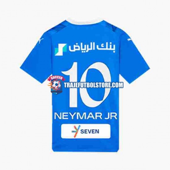 Camiseta 1ª Al Hilal Neymar JR 10 Hombre 2023-2024 Manga Corta
