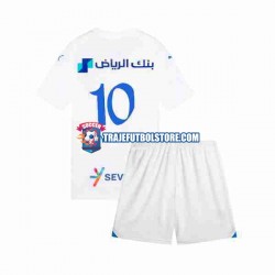Camiseta 2ª Al Hilal Neymar JR 10 Niño 2023-2024 Manga Corta