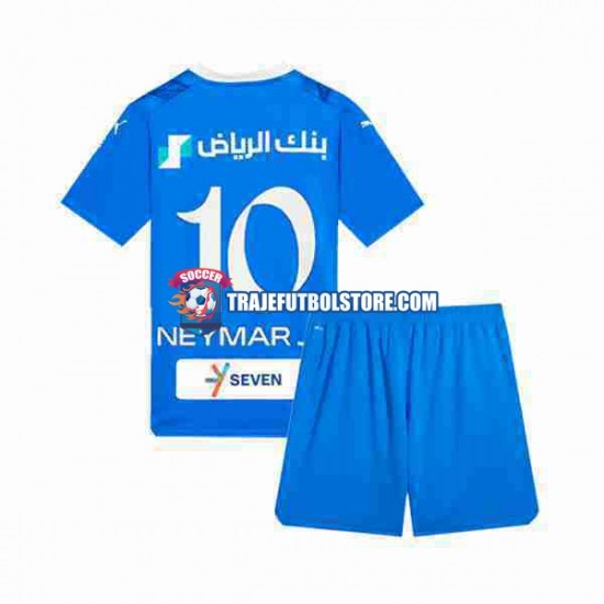 Camiseta 1ª Al Hilal Neymar JR 10 Niño 2023-2024 Manga Corta