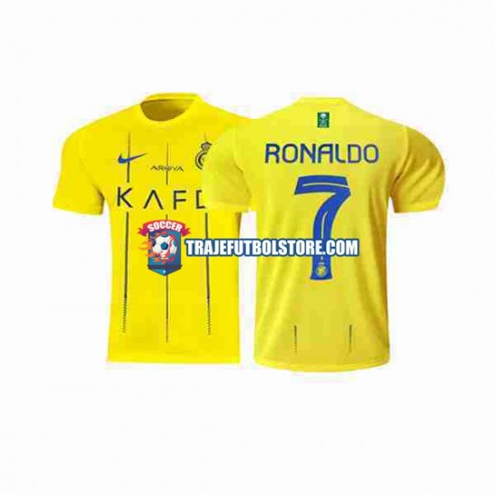 Camiseta 1ª Al-Nassr Ronaldo 7 Hombre 2023-2024 Manga Corta