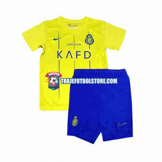 Camiseta 1ª Al-Nassr Ronaldo 7 Niño 2023-2024 Manga Corta