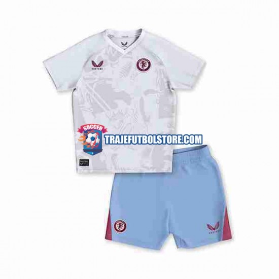 Camiseta 2ª Aston Villa Niño 2023-2024 Manga Corta