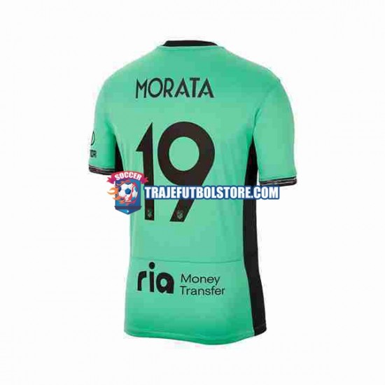 Camiseta 3ª Atlético Madrid 2 Alvaro Morata 19 Hombre 2023-2024 Manga Corta