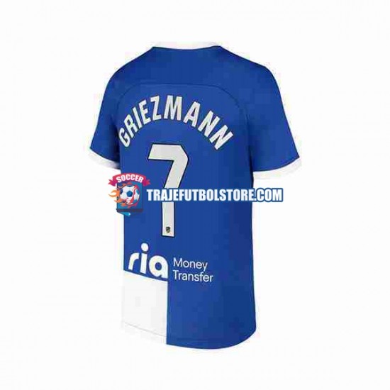 Camiseta 2ª Atlético Madrid 2 Antoine Griezmann 7 Hombre 2023-2024 Manga Corta
