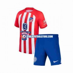 Camiseta 1ª Atlético Madrid 2 Niño 2023-2024 Manga Corta