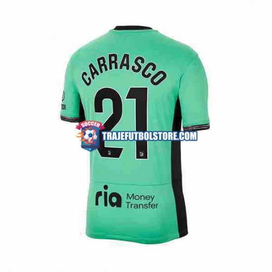 Camiseta 3ª Atlético Madrid 2 Yannick Carrasco 21 Hombre 2023-2024 Manga Corta