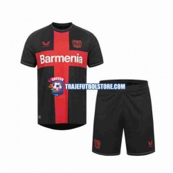 Camiseta 1ª Bayer 04 Leverkusen Niño 2023-2024 Manga Corta