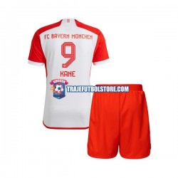 Camiseta 1ª Bayern de Múnich Harry Kane 9 Niño 2023-2024 Manga Corta
