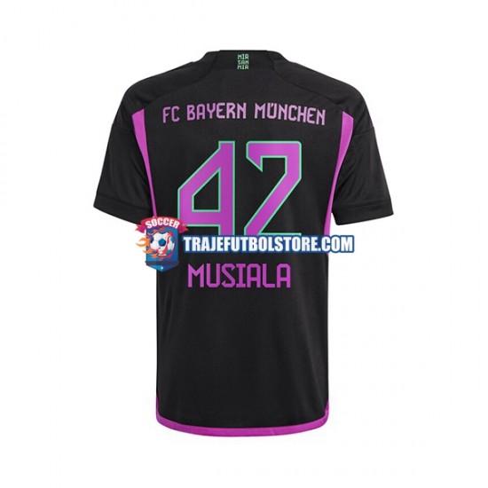 Camiseta 2ª Bayern de Múnich Jamal Musiala 42 Hombre 2023-2024 Manga Corta