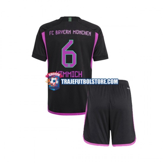 Camiseta 2ª Bayern de Múnich Kimmich 6 Niño 2023-2024 Manga Corta