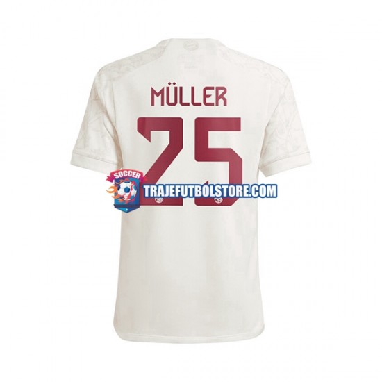 Camiseta 3ª Bayern de Múnich Thomas Muller 25 Hombre 2023-2024 Manga Corta