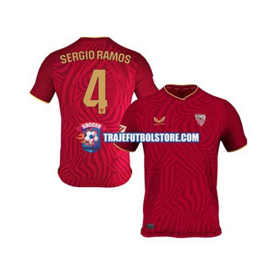 Camiseta 2ª Sevilla FC Sergio Ramos 4 Hombre 2023-2024 Manga Corta