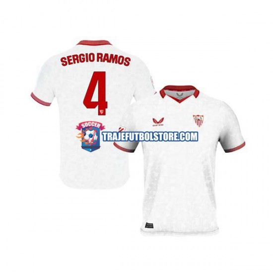 Camiseta 1ª Sevilla FC Sergio Ramos 4 Hombre 2023-2024 Manga Corta