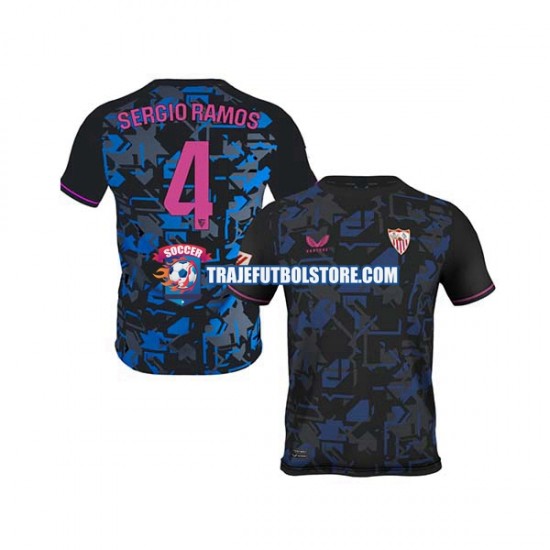 Camiseta 3ª Sevilla FC Sergio Ramos 4 Hombre 2023-2024 Manga Corta
