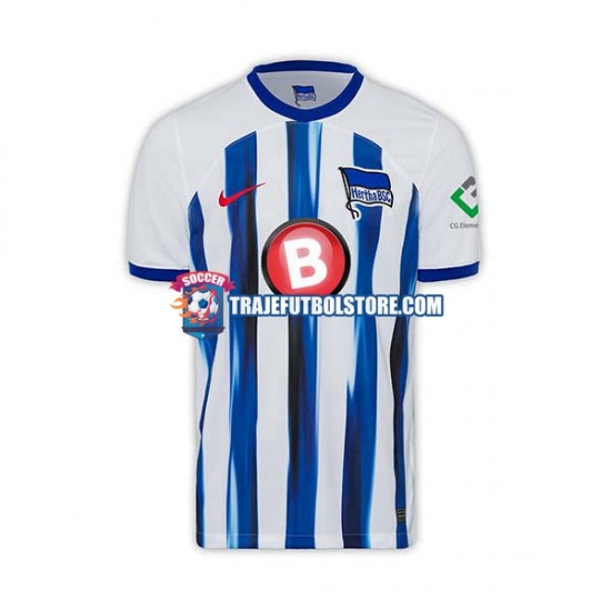 Camiseta 1ª Hertha BSC Hombre 2023-2024 Manga Corta