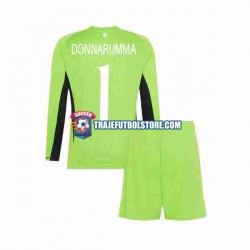 Camiseta 1ª Italia Donnarumma 1 Portero Niño 2023 ML