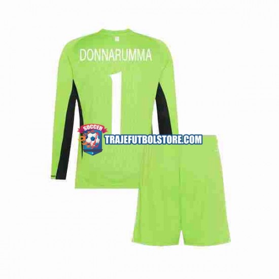 Camiseta 1ª Italia Donnarumma 1 Portero Niño 2023 ML