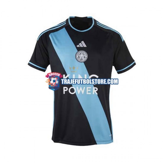 Camiseta 2ª Leicester City Hombre 2023-2024 Manga Corta