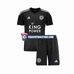 Camiseta 3ª Leicester City Portero Niño 2023-2024 Manga Corta