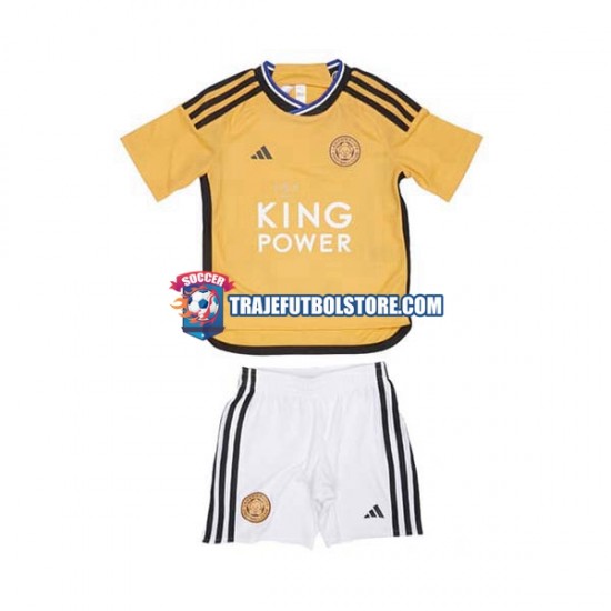 Camiseta 3ª Leicester City Niño 2023-2024 Manga Corta