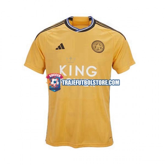 Camiseta 3ª Leicester City Hombre 2023-2024 Manga Corta